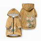 Africa King Proteas Dashiki Motif Pet Hoodie Gold Style