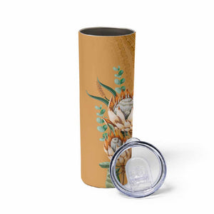 Afro King Proteas Dashiki Motif Skinny Tumbler Gold Style