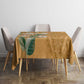 Afro King Proteas Dashiki Motif Tablecloth Gold Style