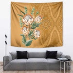 Afro King Proteas Dashiki Motif Tapestry Gold Style