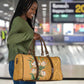 Africa King Proteas Dashiki Motif Travel Bag Gold Style
