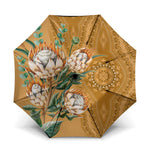 Africa King Proteas Dashiki Motif Umbrella Gold Style