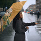 Africa King Proteas Dashiki Motif Umbrella Gold Style