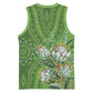 Afro King Proteas Dashiki Motif Basketball Jersey Green Style LT9