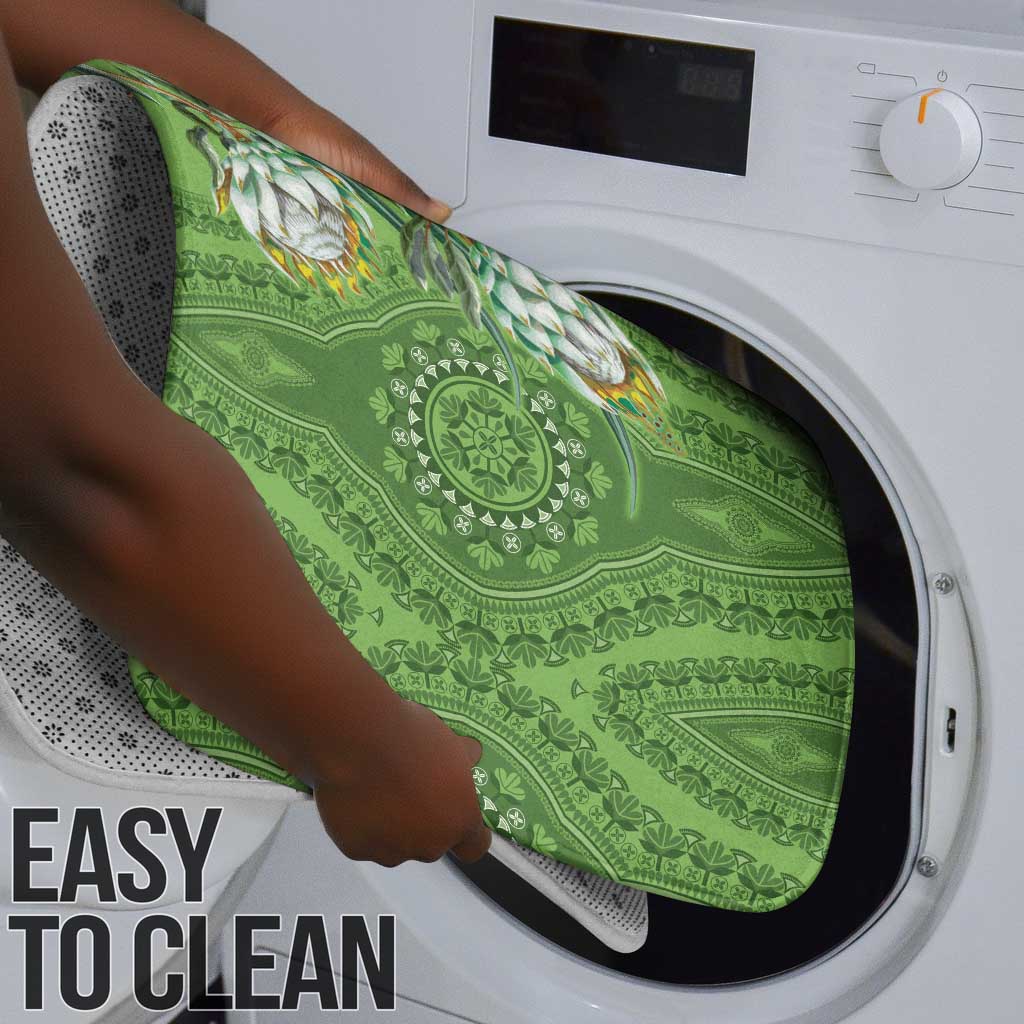 Africa King Proteas Dashiki Motif Bathroom Set Green Style