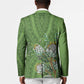 Africa King Proteas Dashiki Motif Blazer Green Style