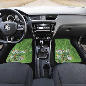 Afro King Proteas Dashiki Motif Car Mats Green Style