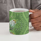Africa King Proteas Dashiki Motif Ceramic Mug Green Style