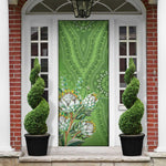 Africa King Proteas Dashiki Motif Door Cover Green Style