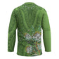 Africa King Proteas Dashiki Motif Hockey Jersey Green Style