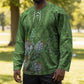 Africa King Proteas Dashiki Motif Hockey Jersey Green Style