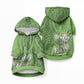 Africa King Proteas Dashiki Motif Pet Hoodie Green Style