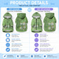 Africa King Proteas Dashiki Motif Pet Hoodie Green Style