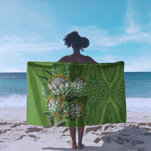 Afro King Proteas Dashiki Motif Sarong Green Style