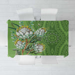Afro King Proteas Dashiki Motif Tablecloth Green Style