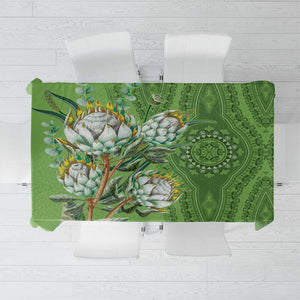 Afro King Proteas Dashiki Motif Tablecloth Green Style