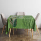 Afro King Proteas Dashiki Motif Tablecloth Green Style