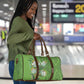 Africa King Proteas Dashiki Motif Travel Bag Green Style