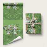 Africa King Proteas Dashiki Motif Wrapping Paper Green Style - African Pride