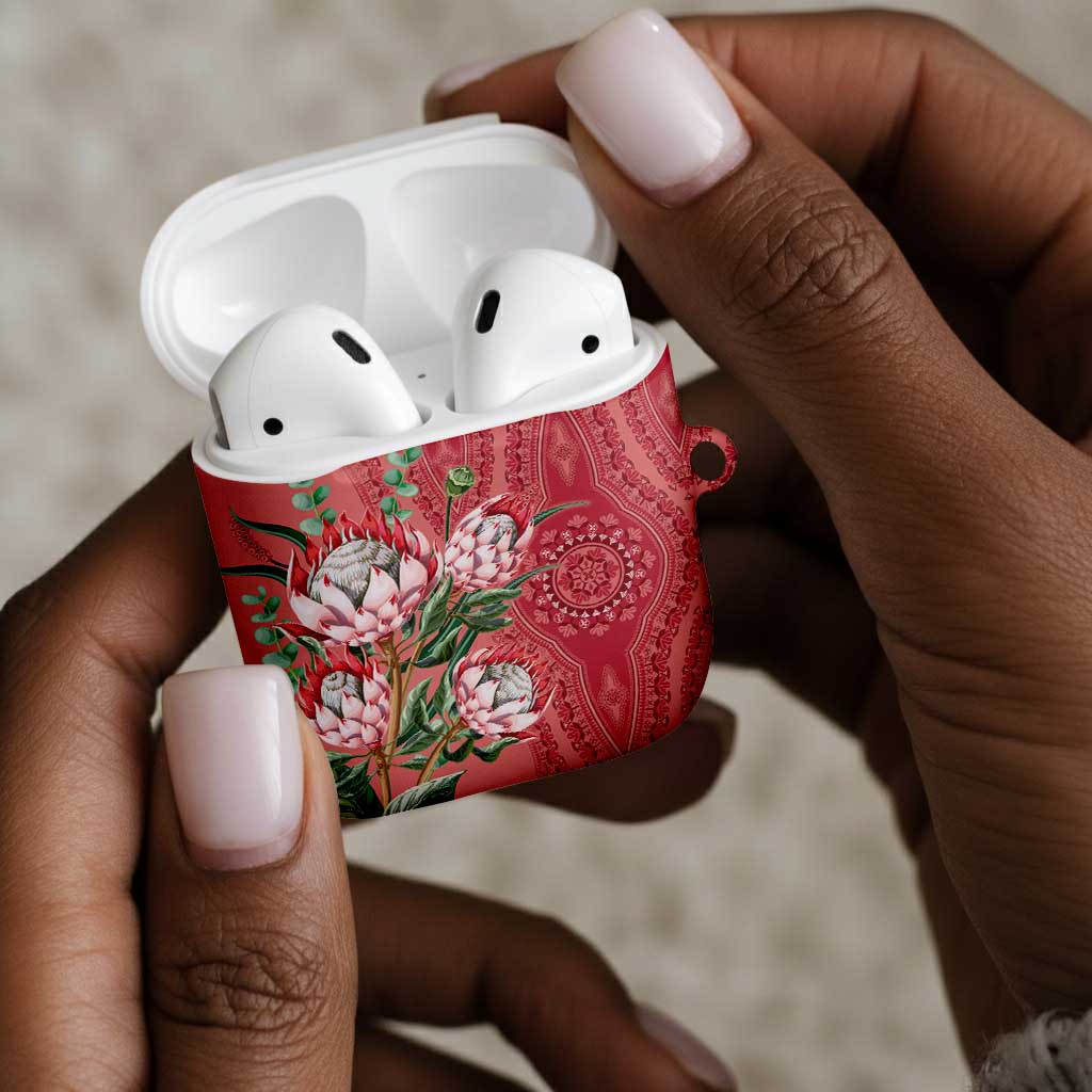 Africa King Proteas Dashiki Motif AirPods Case Peach Style