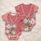 Africa King Proteas Dashiki Motif Baby Onesie Peach Style