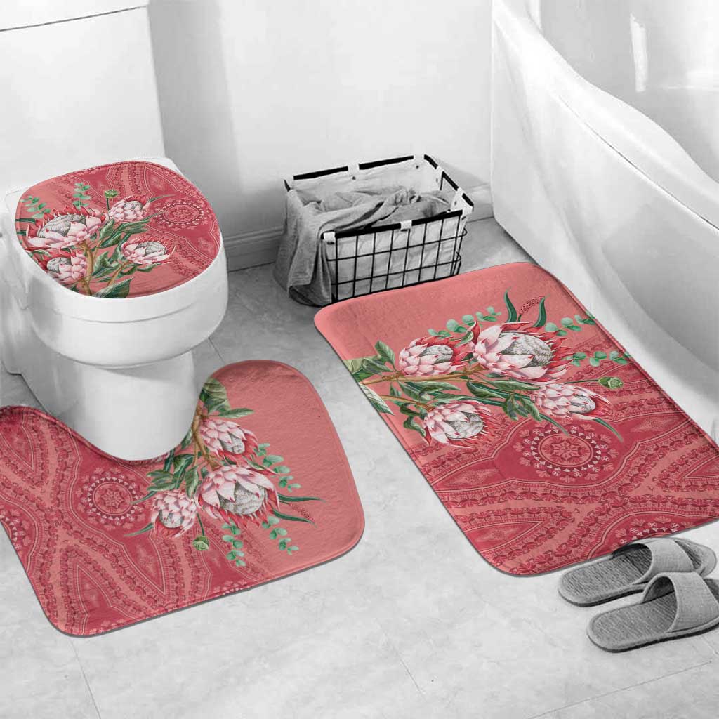 Africa King Proteas Dashiki Motif Bathroom Set Peach Style
