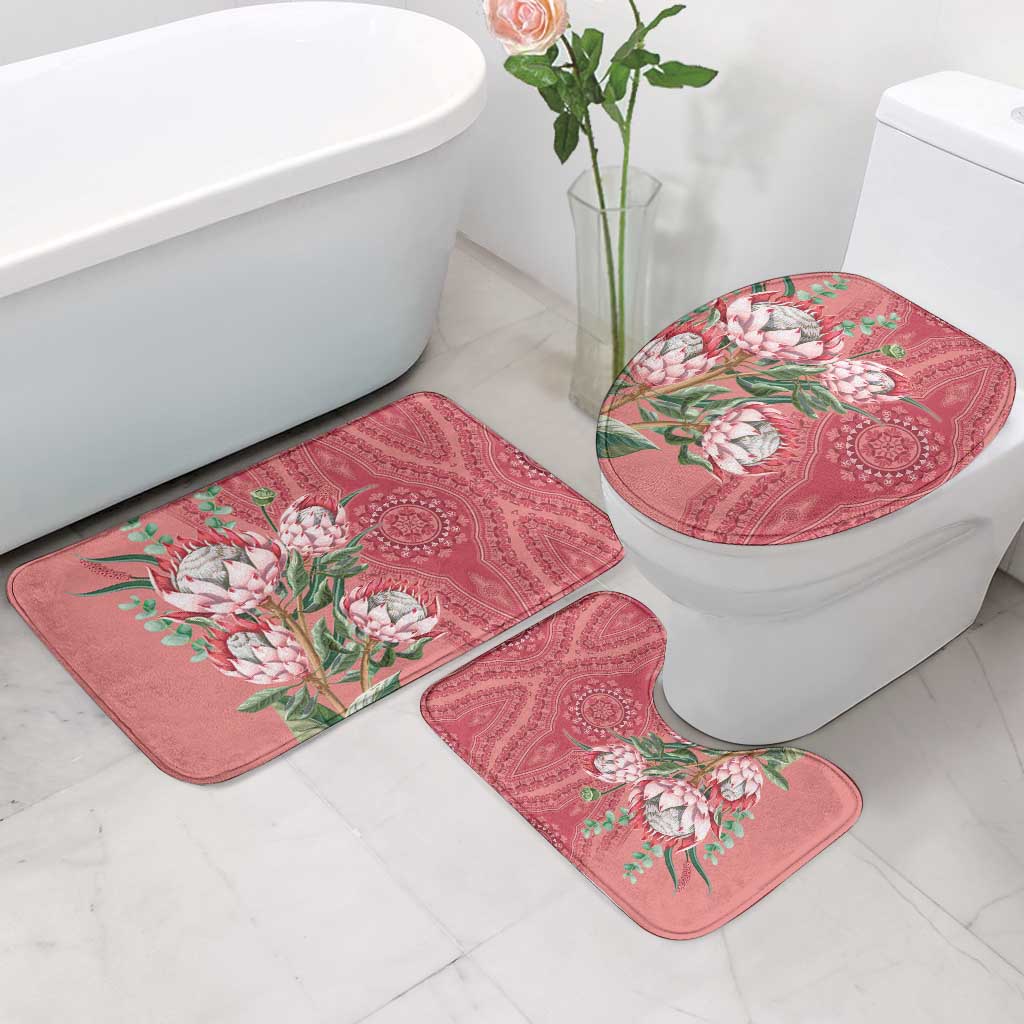 Africa King Proteas Dashiki Motif Bathroom Set Peach Style