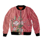 Afro King Proteas Dashiki Motif Bomber Jacket Peach Style