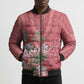 Africa King Proteas Dashiki Motif Bomber Puffer Jacket Peach Style