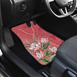 Afro King Proteas Dashiki Motif Car Mats Peach Style