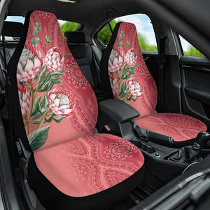 Afro King Proteas Dashiki Motif Car Seat Cover Peach Style