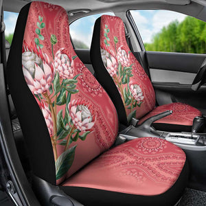 Afro King Proteas Dashiki Motif Car Seat Cover Peach Style