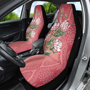 Afro King Proteas Dashiki Motif Car Seat Cover Peach Style