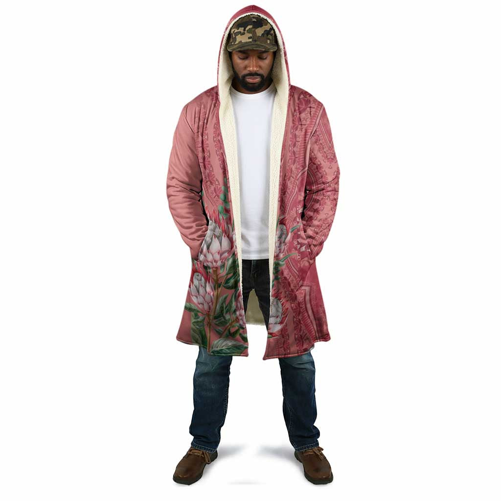 Africa King Proteas Dashiki Motif Cloak Peach Style