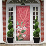 Africa King Proteas Dashiki Motif Door Cover Peach Style