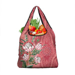 Afro King Proteas Dashiki Motif Grocery Bag Peach Style