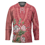 Africa King Proteas Dashiki Motif Hockey Jersey Peach Style