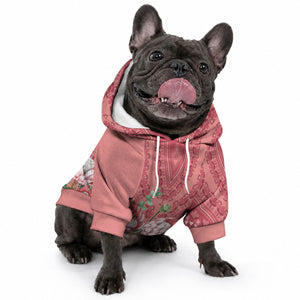 Africa King Proteas Dashiki Motif Pet Hoodie Peach Style