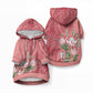 Africa King Proteas Dashiki Motif Pet Hoodie Peach Style