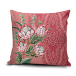 Africa King Proteas Dashiki Motif Pillow Cover Peach Style