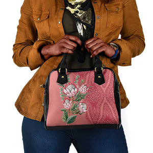 Afro King Proteas Dashiki Motif Shoulder Handbag Peach Style