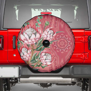 Afro King Proteas Dashiki Motif Spare Tire Cover Peach Style