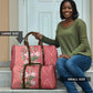 Africa King Proteas Dashiki Motif Travel Bag Peach Style