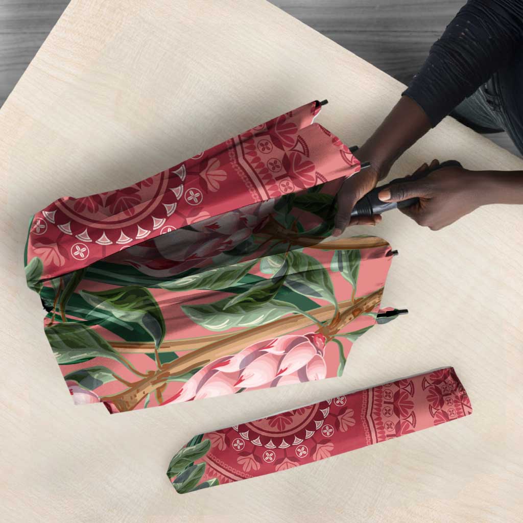 Africa King Proteas Dashiki Motif Umbrella Peach Style