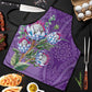 Africa King Proteas Dashiki Motif Apron Violet Style