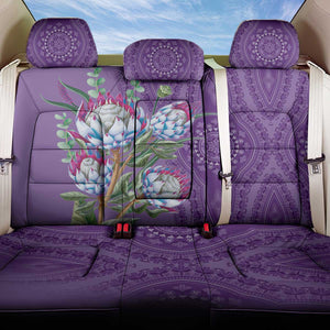 Afro King Proteas Dashiki Motif Back Car Seat Cover Violet Style