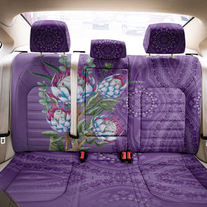 Afro King Proteas Dashiki Motif Back Car Seat Cover Violet Style