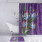 Africa King Proteas Dashiki Motif Bathroom Set Violet Style