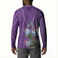 Africa King Proteas Dashiki Motif Button Sweatshirt Violet Style