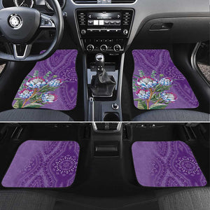 Afro King Proteas Dashiki Motif Car Mats Violet Style